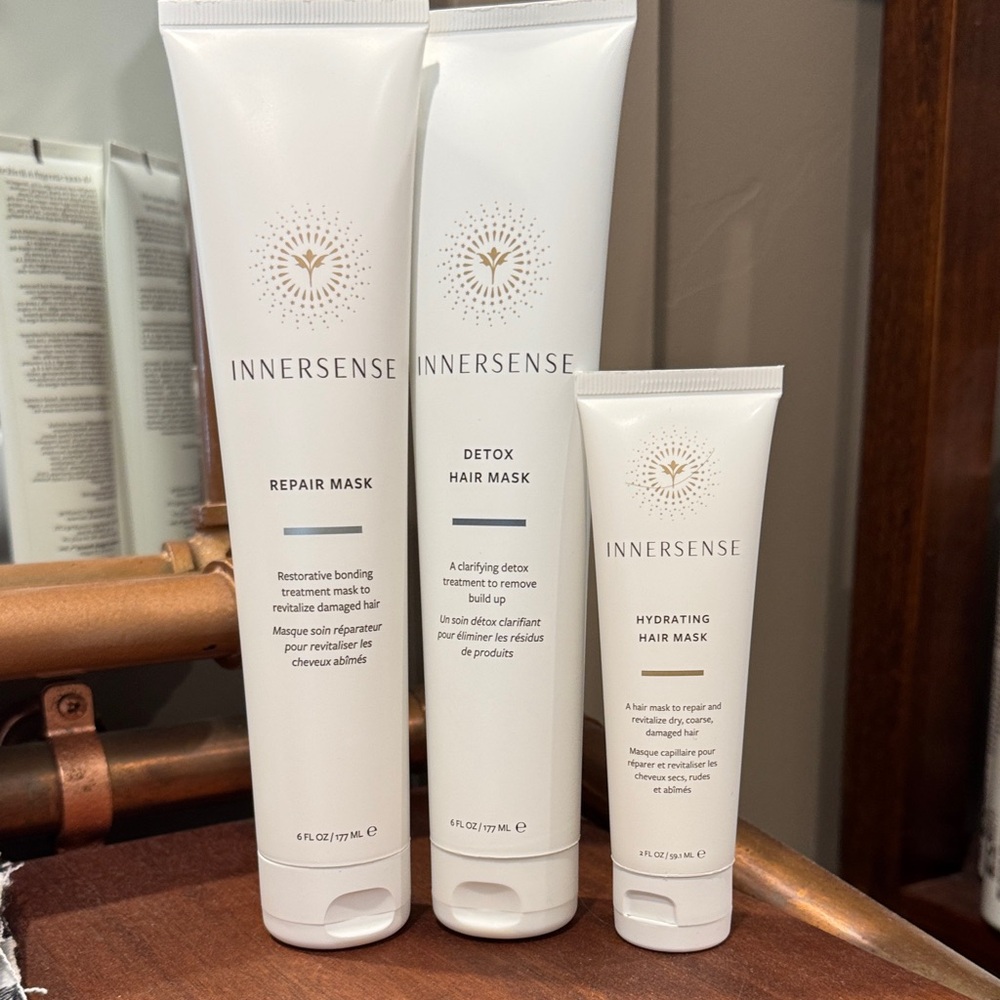 Innersense Treatment mask trio, detox, repair and hydrating. New and unopened.